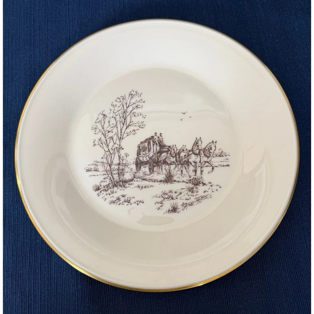 Lenox Special Stagecoach Plate 10.25